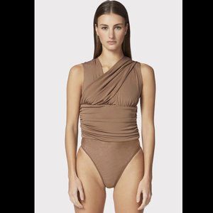 Hervé Léger Ruched Jersey Bodysuit